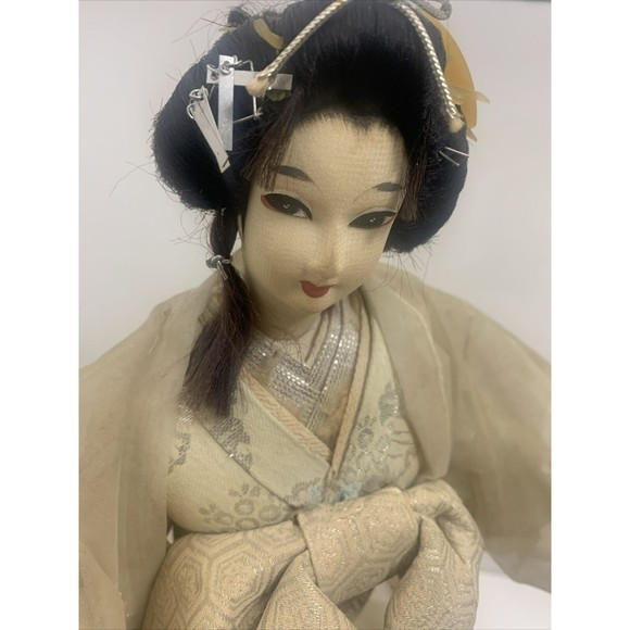 Beautiful Vintage NISHI Geisha Standing 17” Doll SNOW QUEEN Figurine Japan - Picture 11 of 15